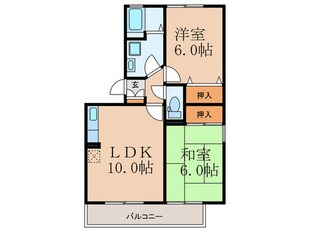 サンスカイ徳力１の物件間取画像